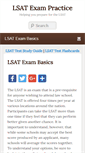 Mobile Screenshot of lsatexampractice.com